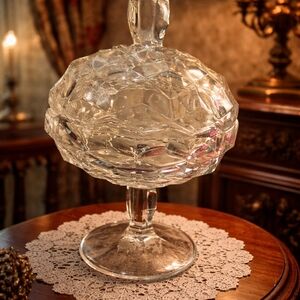 Elegant Crystal Candy Dish